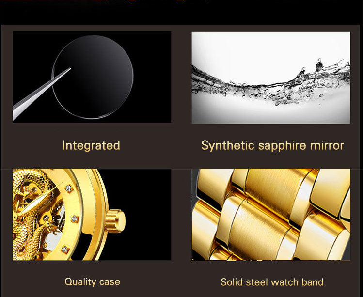 🔥LAST DAY Promotion 49% OFF🔥Fashionable Golden Dragon Watch