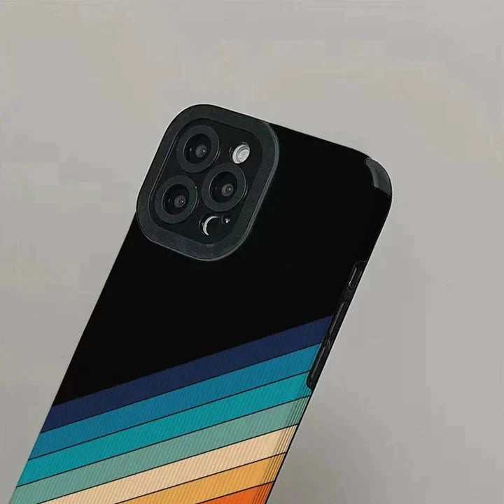 Rainbow Striped Print Case