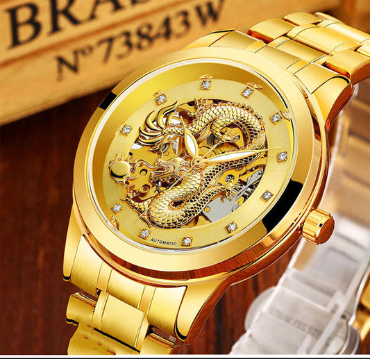 🔥LAST DAY Promotion 49% OFF🔥Fashionable Golden Dragon Watch
