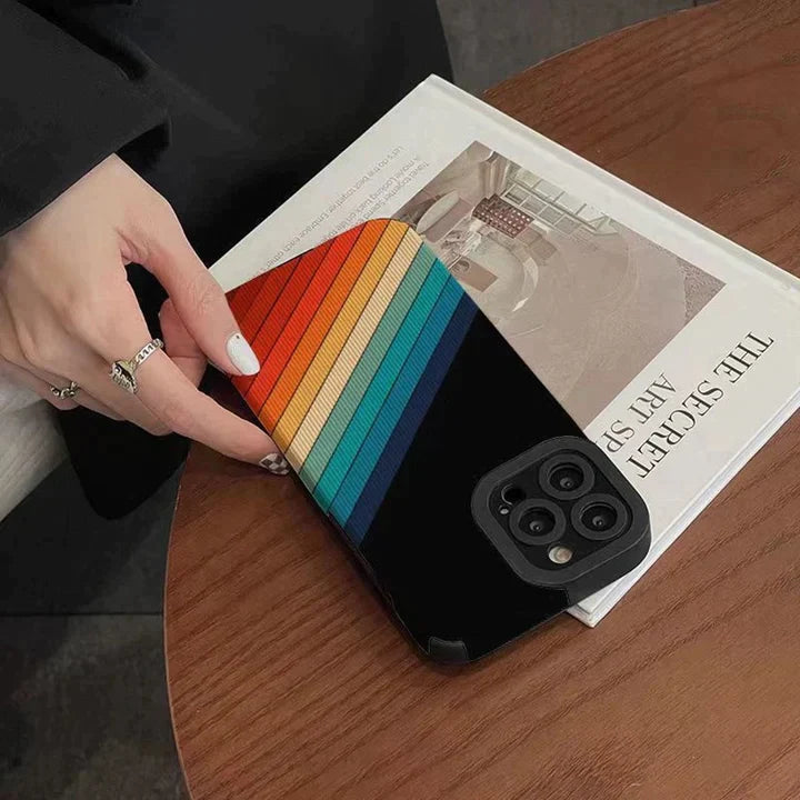 Rainbow Striped Print Case
