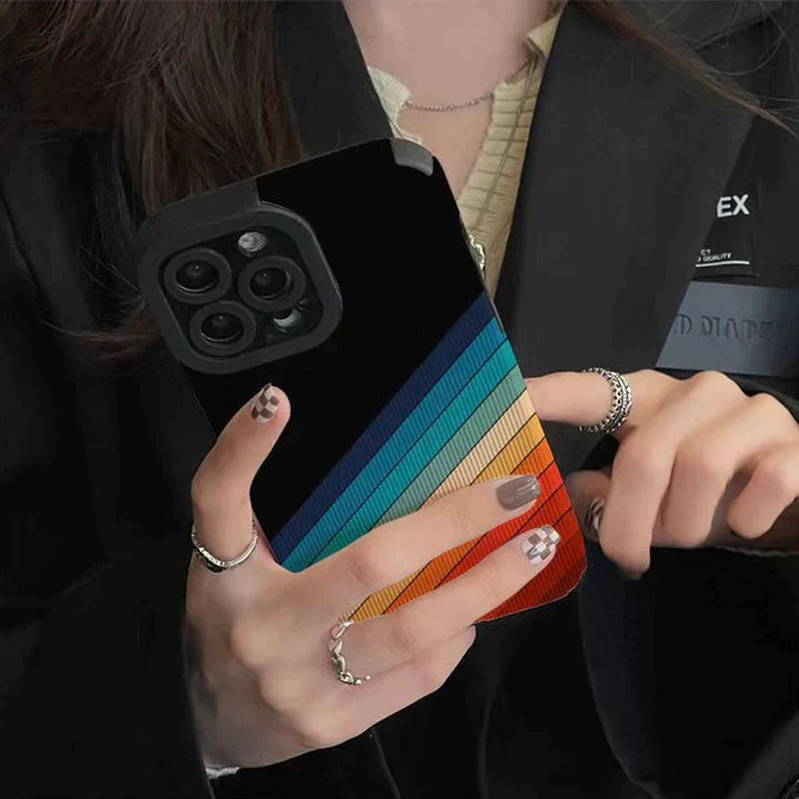 Rainbow Striped Print Case